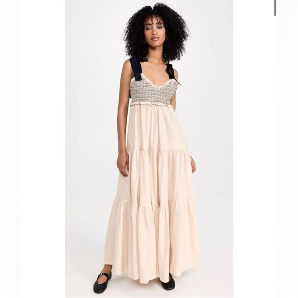FREE PEOPLE | ✨NEW✨ Bluebell Solid Maxi Dress in Vacation Sand - Picture 5 of 8